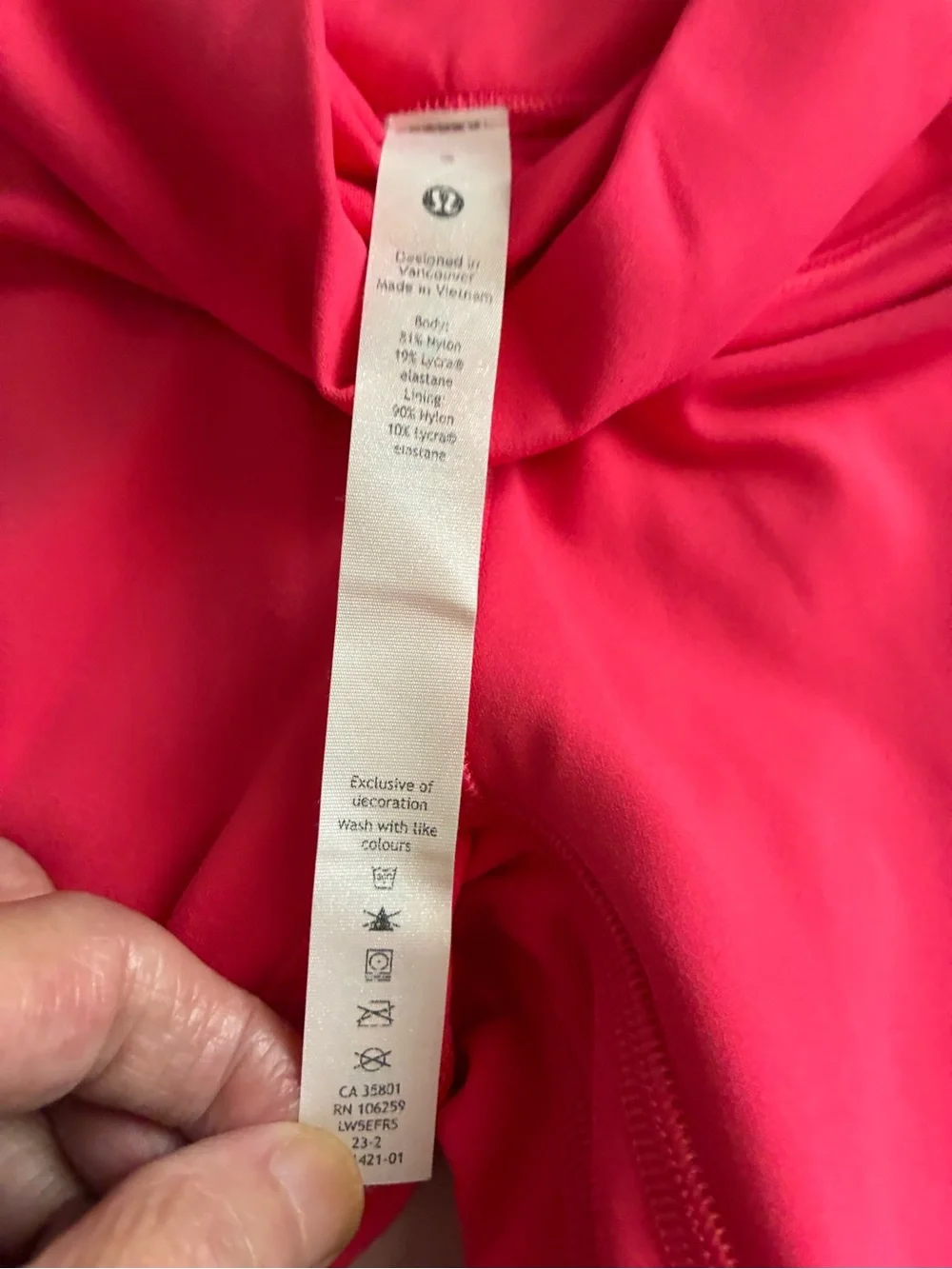 Women’s Lululemon Pink Fast & Free Lined With Pockets SZ 2